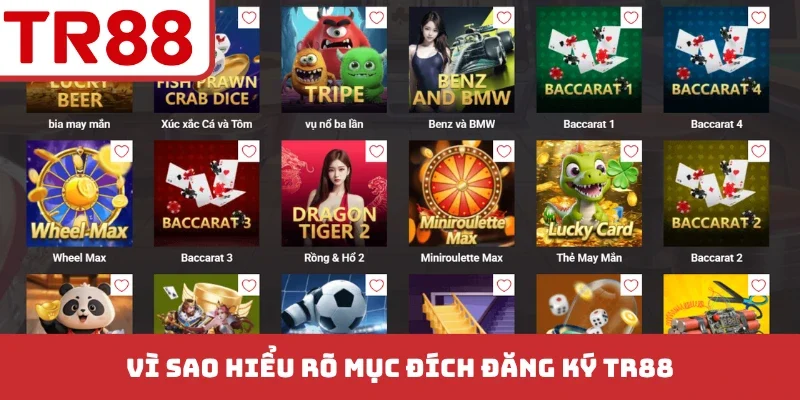 Vì sao hiểu rõ mục đích đăng ký TR88?